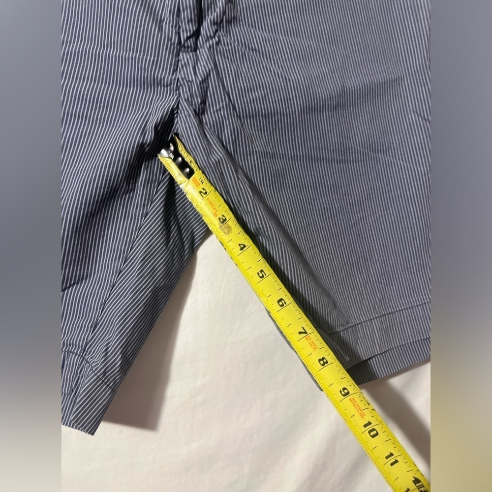 GRAYERS Beltloop waistband MAIDSTONE STRIPE Zip Fly SHORTS in GRISAILLE BLUE - Picture 5 of 8